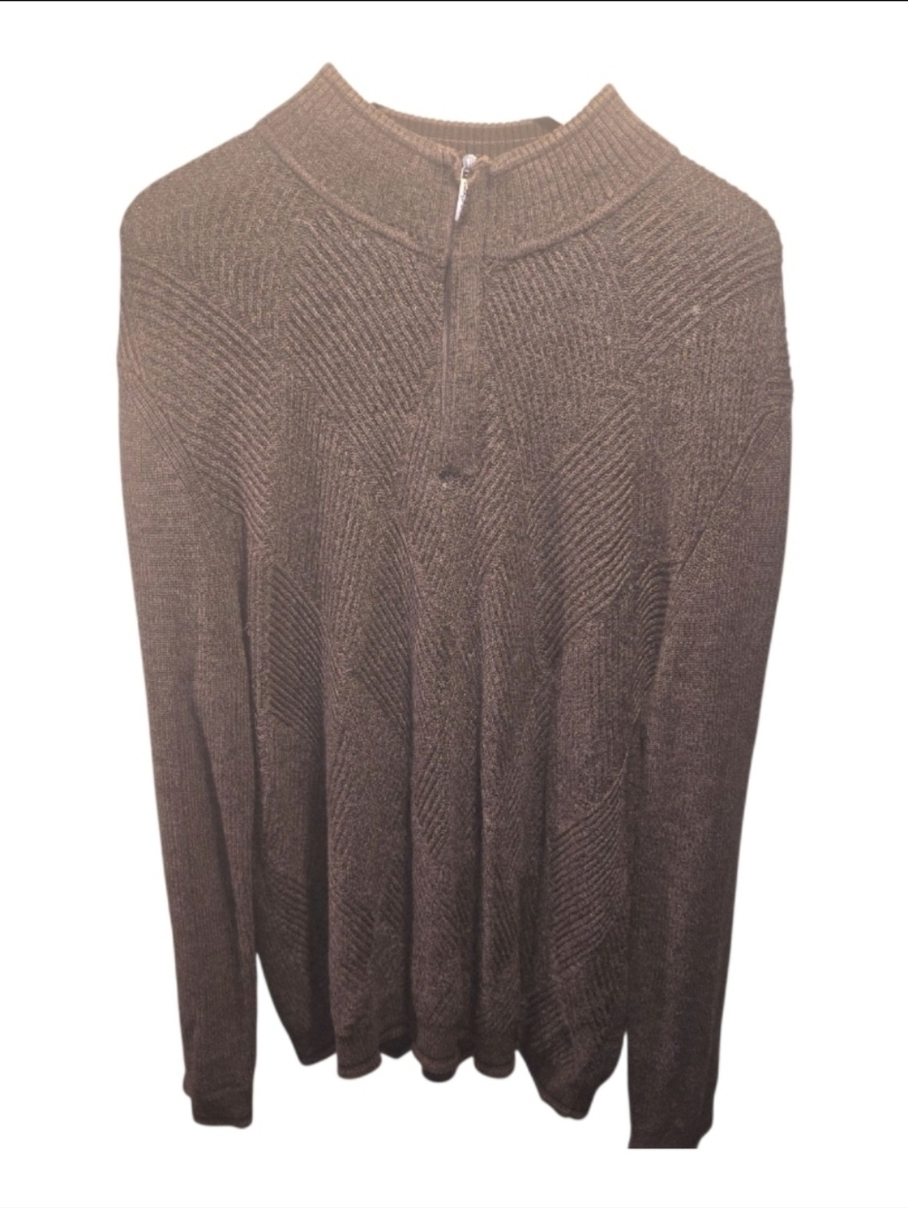 Tommy Bahama Sz. Xlarge 1/4 Zip Brown Sweater